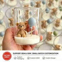 Bougie parfumée en forme d'ours mignon, ornement, cadeau de baptême pour bébé, cadeau d'anniversaire, cadeau de fête