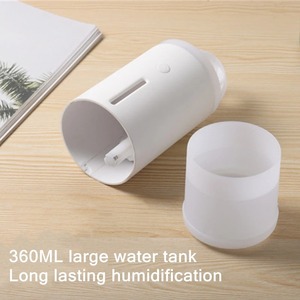 Sứa khói nhẫn siêu âm độ ẩm không khí USB xách tay hương liệu tinh dầu khuếch tán với đèn ấm hương thơm khuếch tán - Product Image 2