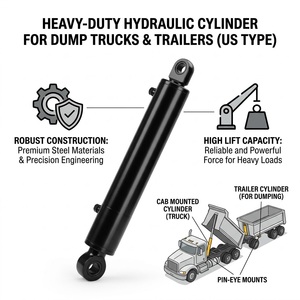 Xy lanh thủy lực hàn hai chiều bán chạy cho xe tải ben xây dựng - Product Image 2