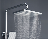 Mitigeur de douche mural en laiton brossé noir à poignée unique, système de douche pluie 3 fonctions, douchette bidet, cartouche céramique
