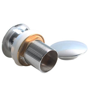 WaiiHO 015 - Desagüe de Lavabo Moderno de 3 Pulgadas con Desbordamiento, Latón Cromado y Acabado Pulido de Goma para Lavabos de Baño y Hoteles - Product Image 3