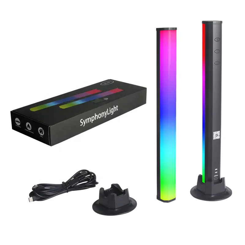 Vendita calda 2 Pack APP Control Smart RGB Light Bar riconoscimento del ritmo luce musicale luce ambientale per TV