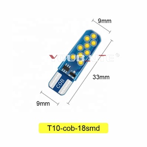 หลอดไฟ LED W5w T10 194 <span class=keywords><strong>168</strong></span>สีขาวทำจากซิลิกอนแผ่นป้ายทะเบียนรถ COB 18smd ไฟ LED T10 - Product Image 4