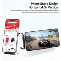Kabel Pengisi Daya Cepat 240W 2-in-1 USB-C dengan Stand Ponsel, Dapat Dilipat, Stand yang Dapat Disesuaikan, Konduktor Tembaga Berlapis Kain, Desain Tahan Lama untuk