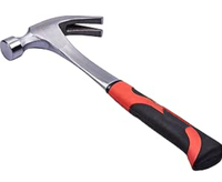 Outil à main de haute qualité Marteau à griffes portable en acier au carbone avec manche en fibre de verre