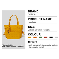 Designer-Ledertaschen, Private Label Geprägte Handtaschen, Modische Hochwertige Damenhandtaschen mit Individuellem Logo