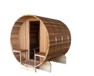 Wholesale Canadian Modern Style Outdoor Barrel Sauna Room 6kw Far Infrared Heating Made of Solid <strong>Wood</strong> Hemlock/<strong>Cedar</strong> <strong>for</strong> <strong>Sale</strong> - Product Image 6