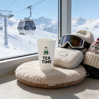 Ensemble de gobelets à café en carton biodégradable et écologiques, avec couvercles, recyclables, pour boissons chaudes, à simple paroi, en kraft