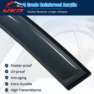 Pour Chevrolet Volt 16-19, déflecteurs de vitres fumés, pare-soleil et pare-pluie, lot de 4 pièces - Product Image 3