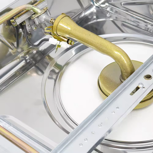 2-Flammen-Gaskochfeld mit automatischer Zündung Gasherd aus Edelstahl für die Haus manns kost mit Gasherd für die Haus manns kost - Product Image 6