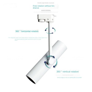 <b>LED</b> Magnetic Rotating Track <b>Light</b> 8w 16w 90 Beam Angle 360 Degree Rotating Cylindrical Adjustable <b>Light</b> - Product Image 3