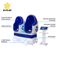 Lunettes de réalité virtuelle 9D VR Kino Factory, 2 places, chaise œuf de réalité virtuelle, capsule 9D VR