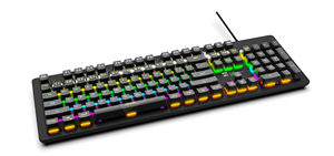 Clavier de jeu mécanique filaire ergonomique RVB à touches complètes, idéal pour les joueurs sur PC, accepte la personnalisation du logo OEM - Product Image 4