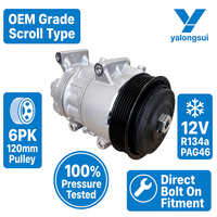 Compresseur de climatisation de voiture pour Toyota Auris Corolla Verso Avensis 88310 02790 88310 02850 88310 02851 6PK 120mm 12V R134a