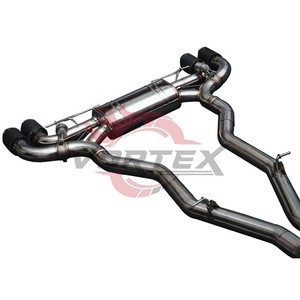 Système d'échappement Vortex Sport Valvetronic pour BMW F90 M5 4.4T 2018-2024, échappement arrière en acier inoxydable poli miroir, effet écailles de poisson - Product Image 6
