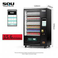 Distributeur automatique de produits surgelés American Standard Combo avec écran tactile SDK et gestion cloud, acceptant les paiements par carte de crédit