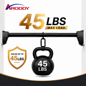 ARODDY Tringle à rideaux en acier au carbone breveté, sans perçage, charge lourde, 32 mm, 120-490 cm, pour séparateur de pièce, 30 000 m², OEM, vente en gros - Product Image 2