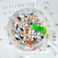 Vente en gros de graviers décoratifs naturels de couleurs mélangées pour aquariums, pots de plantes, aménagement paysager, décoration de la maison et projets de jardinage