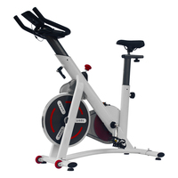 Vélo d'exercice magnétique réglable avec affichage de la puissance, pédales en aluminium, siège de course, charge maximale 120 kg, pour usage commercial et domestique