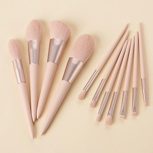 2025 Factory Recommended 11PCs Pink Makeup Brushes Set Portable Ultra Soft Hair Beauty Tools con bolsa - Product Image 4