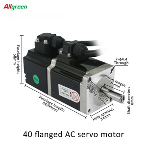 ออลกรีน A4 220V 0.4/0.6A 3000rpm 50/100W ชุดควบคุมมอเตอร์เซอร์โว AC 0.16/0.32N.m ชุดไดรเวอร์มอเตอร์เซอร์โว AC สำหรับหุ่นยนต์อุตสาหกรรม - Product Image 3