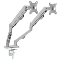 Swelix M22G Gris Ressort à gaz de bureau simple pour écran de 17 à 30 pouces Double bras de moniteur Angle d'inclinaison de 90 degrés Nouveau produit en stock