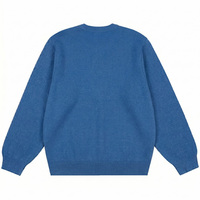 Pull personnalisé pour homme, motif jacquard ski, col rond, en coton, tricoté, design hiver, pull tricoté sur mesure pour homme