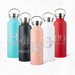 Custom Logo 12oz-32oz Stainless Steel Double Wall Vacuum Insulated Sports Water Bottle for Adults Cartoon Style Leakproof Lid - Product Image 1
