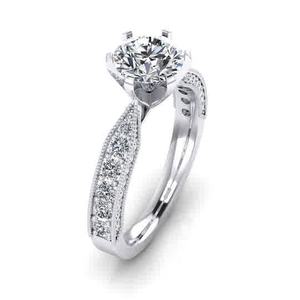 Nouvelle bague de fiançailles haut de gamme en argent sterling 925 avec pierres CZ pour femmes Mariage - Product Image 1