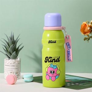Cute Cartoon Print Insulated Stainless <b>Steel</b> Water <b>Bottle</b>, BPA Free Double Wall Vacuum Flask with Hand Strap - Product Image 6