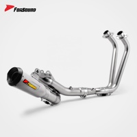 Système d'échappement complet pour moto Forsound Factory à prix de gros, silencieux SR GP-Spec, système slip-on complet pour MT-07 MT07 2014-2026