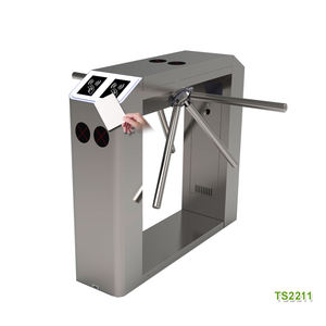 Tourniquet vertical à double voie avec lecteur d'empreintes digitales biométrique et carte RFID, série TS-2200 - Product Image 3