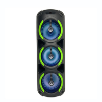 Boîte de son DJ portable sans fil professionnelle rechargeable avec télécommande et LED RGB pour haut-parleurs Bluetooth 5.0