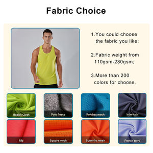 Camiseta sin Mangas Casual de Algodón para Hombre, Venta al por Mayor, Secado Rápido, Anti-Pilling, Chaleco de Gimnasio Transpirable, Cuello Redondo, Talla Grande, 100% Tejido, Color Sólido - Product Image 3