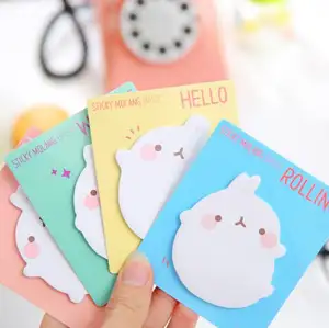 Molang แผ่นบันทึกรูปกระต่ายน่ารัก,สมุดจดบันทึกเครื่องเขียนขายดี