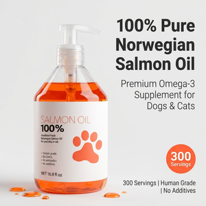 OEM 100% Naturel Premium Huile de Saumon Friandises Tendres pour Chiens et Chats Oméga 3 6 9 DHA Multivitamines Santé de la Peau, du Pelage, de l'Immunité et des Hanches/Articulations - Product Image 1