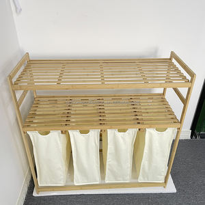 Organizador de Bambú Delgado SYT para Esquina de Salón, Clutter Vanish, Organizador de Bolsas para Rincón de <span class=keywords><strong>Ventana</strong></span> - Product Image 6
