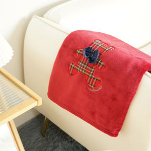 <b>Fleece</b> Blanket Twin Size for Bed, Super Soft and Warm, All Season Use, Cozy, Plush, Lightweight, 60x80 Inches Red - Product Image 6