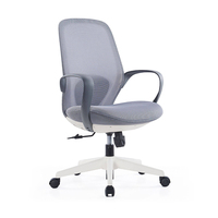 Chaise de bureau ergonomique moderne et confortable, réglable en hauteur, pivotante, en maille, avec roulettes, pour la maison et le bureau