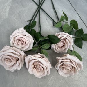 DC081 Dalian Chermy newarrivo decorazione di nozze fiore di seta rosa rosa rosa fiore artificiale all'ingrosso - Product Image 3