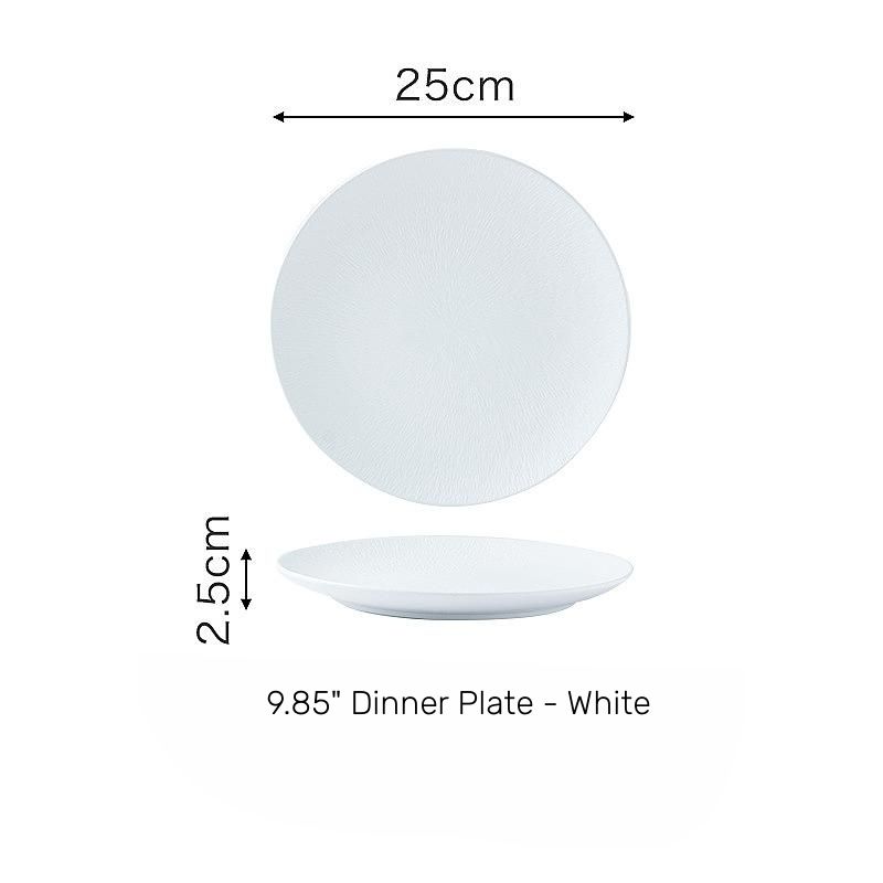9.85" dinner plate-white