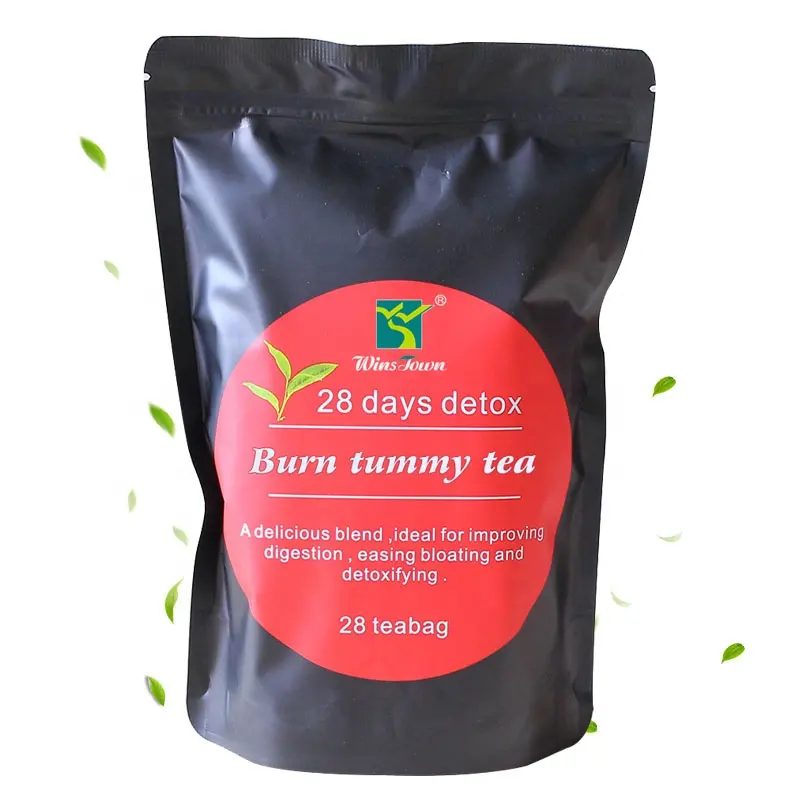 Etiqueta privada Té de desintoxicación Diseño especial Rápido 28 días Detox Flat Burn Tummy Tea Té de desintoxicación adelgazante