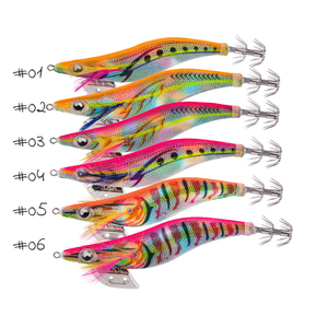 Nuove Esche da <span class=keywords><strong>Pesca</strong></span> Squid Jig #2.5/#3.0/#3.5, Gambero Luminoso in Legno per <span class=keywords><strong>Pesca</strong></span> dalla Barca in Mare, Attira Polpi e <span class=keywords><strong>Seppie</strong></span>, Qualità Giapponese - Product Image 5
