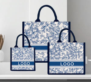 Vente en gros, sac fourre-tout en toile de jute écologique imprimé sur mesure, foulard en soie coloré, publicité quotidienne jumelé - Product Image 1