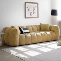 Ensemble de canapés vintage français en chenille, canapé paresseux pour petit espace, appartement, villa et chambre à coucher