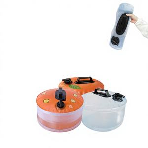 Cubo de Goma Blanco Portátil de 13L, Completamente Impermeable, para Uso Doméstico, Conveniente - Product Image 1