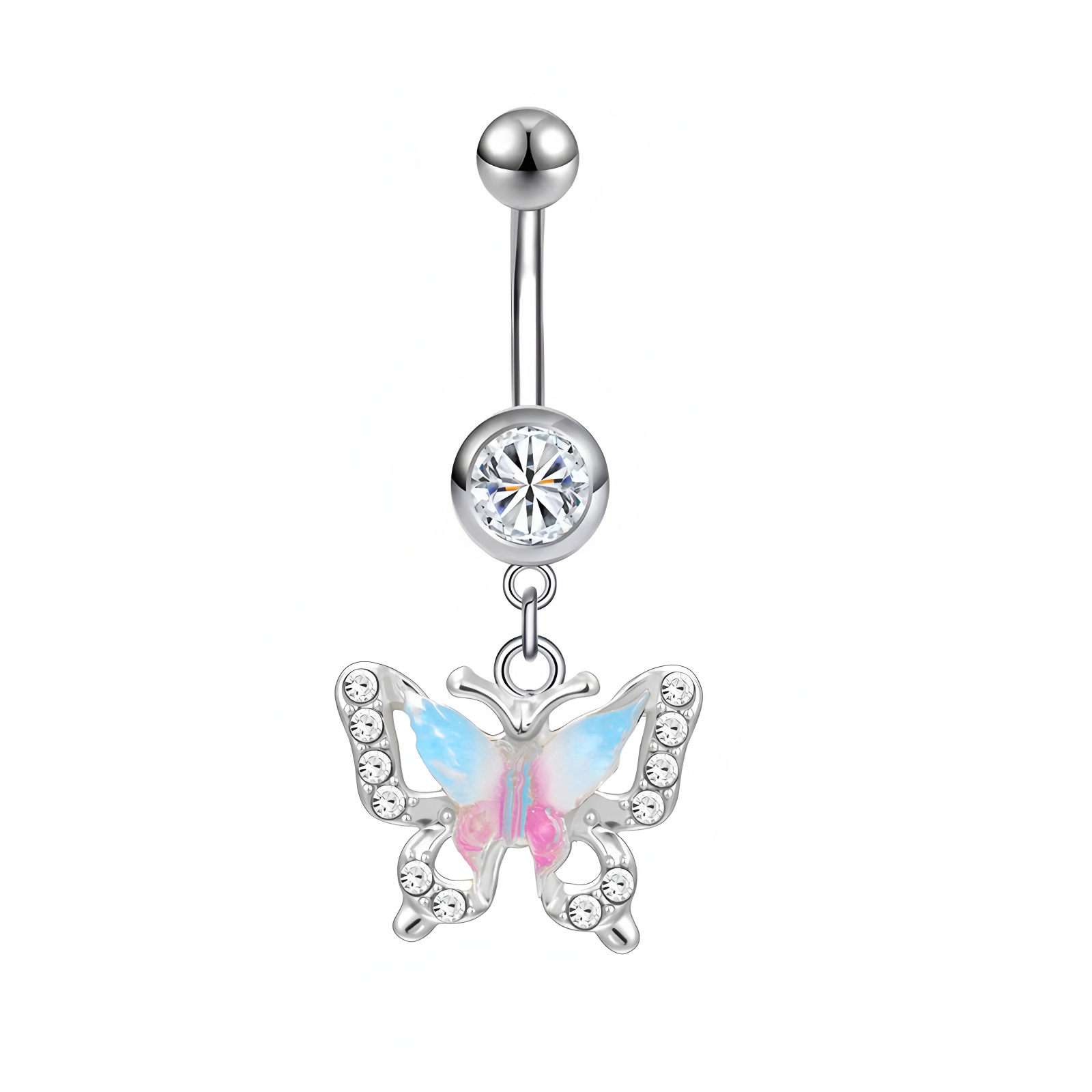 Silver Butterfly Shape 3#
