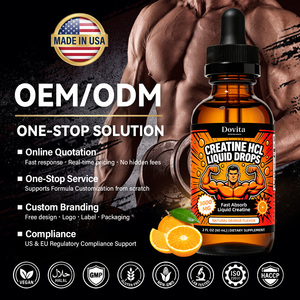 Créatine Hydrochloride en Gros en Vrac Gouttes OEM Marque Personnalisée Haute Absorption Absorption Rapide Pré-Entraînement Soutien à la Croissance Musculaire - Product Image 1