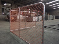 Clôture temporaire en mailles de chaîne recouvertes de PVC, barrière de contrôle des foules, barrière de contrôle des files d'attente