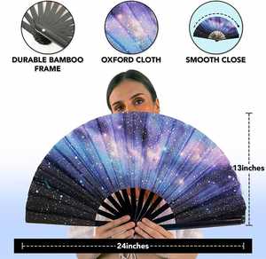 Abanico de Bambú Grande para Eventos, Fiestas y Espectáculos - Product Image 5